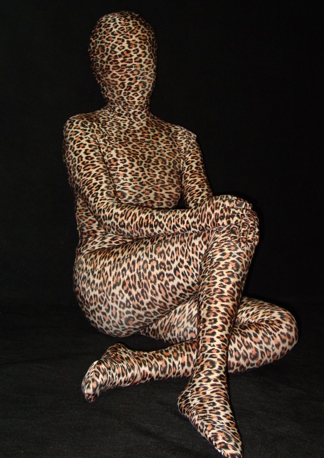 Leopard Print Lycra Spandex Zentai Suit
